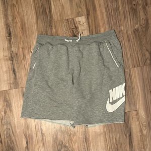 Nike gray sweat shorts